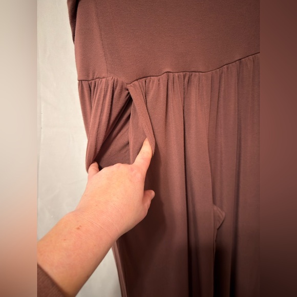 Athleta Wide Leg Studio Pant Tawny Rose Size Large - Picture 6 of 12